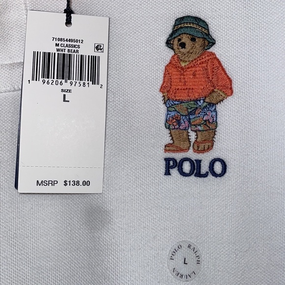Nwt Large Polo bear shirt , Retail 138 letting it go for 85 - Picture 1 of 5